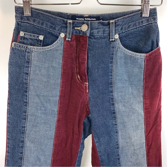 Tom Tailor Striped Flare Alexa Jeans Women's sz US 2 (EU 34) - Picture 2 of 8